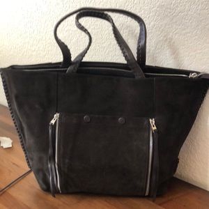 All Saints Suede Tote